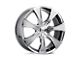 HELO HE874 PVD Chrome Wheel; 18x7.5; 21mm Offset (82-92 Camaro)