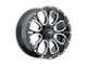 HELO HE879 Gloss Black Machined Wheel; 16x8; 0mm Offset (64-73 Mustang)