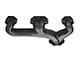 Hooker BlackHeart 2.50-Inch Exhaust Manifold with Raised D-Port; Black Ceramic (70-74 Small Black V8 Camaro)