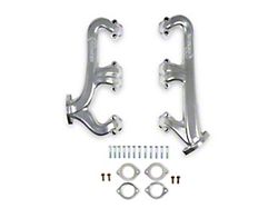 Hooker BlackHeart 2.50-Inch Exhaust Manifold; Silver Ceramic (70-74 Small Black V8 Camaro)