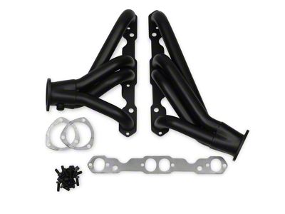 Hooker BlackHeart 1-5/8-Inch Shorty Headers; Stainless Black Painted (82-92 V8 Firebird)