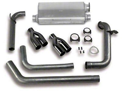 Hooker BlackHeart Cat-Back Exhaust System with Black Tips (98-02 5.7L Firebird)