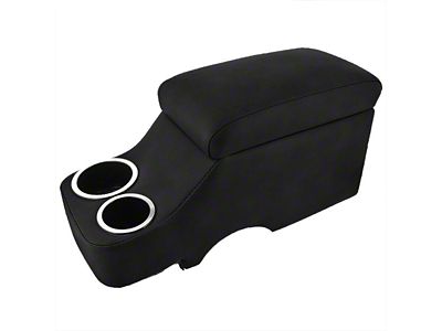 1963-65 Ford Falcon, 1966-69 Mercury Comet Convertible Humphugger Floor Console, Black Vinyl