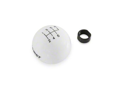 Hurst 6-Speed Shift Knob; White (92-02 5.7L Firebird)