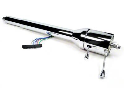 IDIDIT Tilt Floor Shift Collapsible Steering Column; Right Hand Drive; Black (67-68 Chevelle)