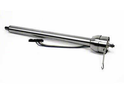 IDIDIT Straight Floor Shifter Steering Column; Paintable Steel (1957 150, 210, Bel Air, Nomad)