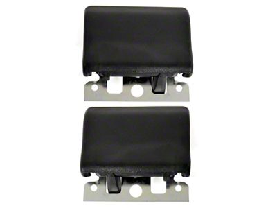 Inside Door Handles; Black (68-71 Thunderbird)