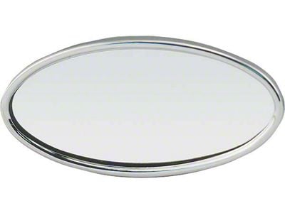 Inside Rear View Mirror - Oval Head - Polished Stainless Steel - Ford Passenger