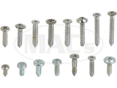 Interior Screw Kit, 4 Door, Fairlane, 1962-1963