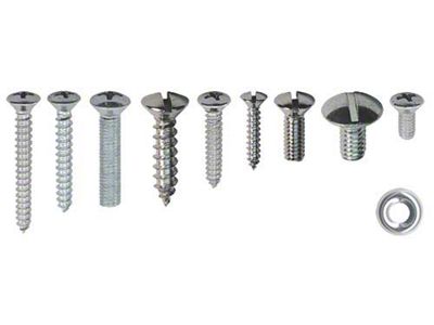 Interior Trim Screw Kit - Ford Convertible - 72 Pieces