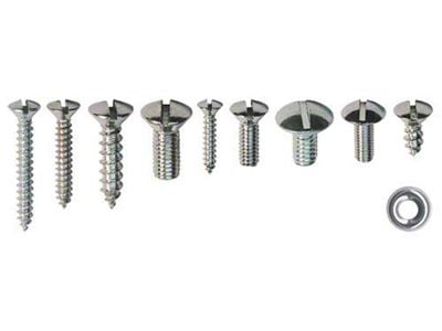 Interior Trim Screw Kit - Ford Convertible - 72 Pieces