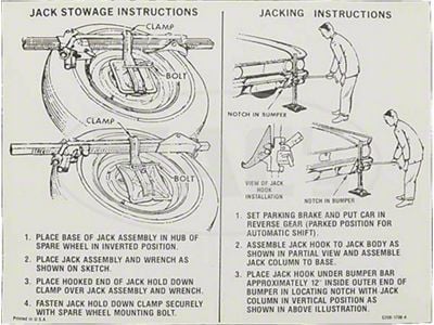 Jack Instruction Decal, Meteor, 1962-1963