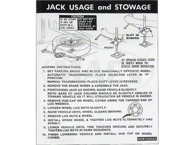 Jack Instruction Decal