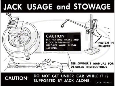 Jack Instructions Decal/ Fastback/ Styled Stl Whls