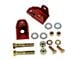 J&M Rear Lower Coil-Over Bracket Kit; Red (82-92 Camaro)