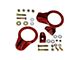 J&M Rear Upper and Lower Coil-Over Bracket Kit; Red (82-92 Camaro)