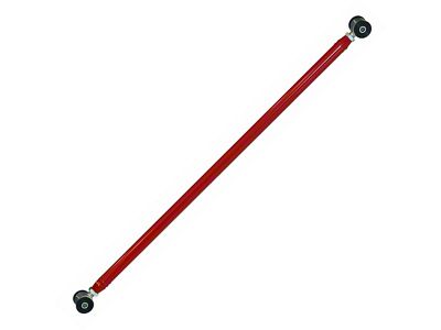 J&M Adjustable Steel Panhard Bar; Rod Poly/Poly Ends; Red (82-02 Firebird)