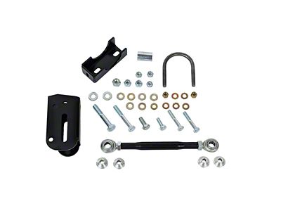 J&M Height Adjustable Panhard Bar Relocation Kit; Driver Side; Black (82-02 Firebird)