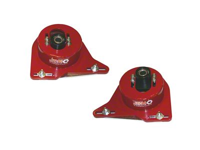 J&M Independently Adjustable Caster Camber Plates; Black (82-92 Firebird)