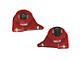 J&M Independently Adjustable Caster Camber Plates; Red (82-92 Firebird)