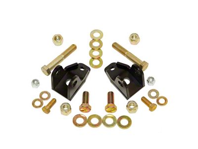 J&M Rear Lower Coil-Over Bracket Kit; Black (82-02 Firebird)