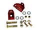 J&M Rear Lower Coil-Over Bracket Kit; Red (82-02 Firebird)