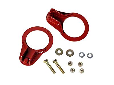 J&M Rear Upper Coil-Over Bracket Kit; Red (82-02 Firebird)