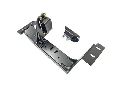 J&M T56 Transmission Crossmember with Torque Arm Relocation Bracket; Black (98-02 Firebird)