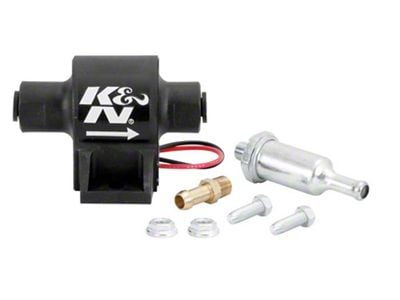 K&N Electric In to Line Fuel Pump; 1 to 2 PSI (Universal; Some Adaptation May Be Required)