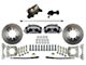 LEED Brakes Front Disc Brake Conversion Kit with Vented Rotors; Zinc Plated Calipers (66-75 Bronco w/ Manual Brakes)