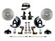 LEED Brakes Manual Front Disc Brake Conversion Kit with Side Mount Valve, 2-Inch Drop Spindles and MaxGrip XDS Rotors; Zinc Plated Calipers (67-69 Camaro w/ Front Disc & Rear Drum Brakes)