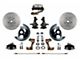 LEED Brakes Manual Front Disc Brake Conversion Kit with Side Mount Valve, 2-Inch Drop Spindles and MaxGrip XDS Rotors; Zinc Plated Calipers (67-69 Camaro w/ 4-Wheel Disc Brakes)