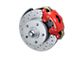 LEED Brakes Manual Front Disc Brake Conversion Kit with MaxGrip XDS Rotors and Side Mount Valve; Red Calipers (67-69 Camaro w/ 4-Wheel Disc Brakes)