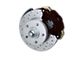 LEED Brakes Power Front Disc Brake Conversion Kit with 9-Inch Brake Booster and MaxGrip XDS Rotors; Black Calipers (67-69 Camaro w/ Front Disc & Rear Drum Brakes)