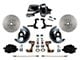 LEED Brakes Power Front Disc Brake Conversion Kit with 9-Inch Brake Booster and MaxGrip XDS Rotors; Black Calipers (67-69 Camaro w/ Front Disc & Rear Drum Brakes)