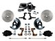 LEED Brakes Power Front Disc Brake Conversion Kit with 9-Inch Brake Booster and MaxGrip XDS Rotors; Black Calipers (67-69 Camaro w/ 4-Wheel Disc Brakes)