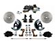 LEED Brakes Power Front Disc Brake Conversion Kit with 9-Inch Brake Booster, Side Mount Valve, 2-Inch Drop Spindles and MaxGrip XDS Rotors; Black Calipers (67-69 Camaro w/ Front Disc & Rear Drum Brakes)