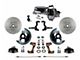 LEED Brakes Power Front Disc Brake Conversion Kit with Chrome Brake Booster, Chrome Master Cylinder, Adjustable Valve and MaxGrip XDS Rotors; Zinc Plated Calipers (67-69 Camaro)