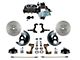 LEED Brakes Power Front Disc Brake Conversion Kit with 9-Inch Chrome Brake Booster, Chrome Top Master Cylinder, Adjustable Valve and MaxGrip XDS Rotors; Zinc Plated Calipers (67-69 Camaro)