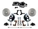 LEED Brakes Power Front Disc Brake Conversion Kit with 7-Inch Chrome Brake Booster, Flat Top Chrome Master Cylinder, Adjustable Valve and MaxGrip XDS Rotors; Zinc Plated Calipers (67-69 Camaro)