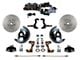 LEED Brakes Power Front Disc Brake Conversion Kit with 8-Inch Chrome Brake Booster, Chrome Top Master Cylinder, Adjustable Valve and MaxGrip XDS Rotors; Zinc Plated Calipers (67-69 Camaro)