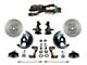 LEED Brakes Power Front Disc Brake Conversion Kit with 7-Inch Brake Booster, Master Cylinder, Side Mount Valve, 2-Inch Drop Spindles and MaxGrip XDS Rotors; Zinc Plated Calipers (67-69 Camaro w/ Front Disc & Rear Drum Brakes)