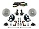 LEED Brakes Power Front Disc Brake Conversion Kit with 7-Inch Brake Booster, Master Cylinder, Side Mount Valve, 2-Inch Drop Spindles and MaxGrip XDS Rotors; Zinc Plated Calipers (67-69 Camaro w/ 4-Wheel Disc Brakes)