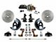 LEED Brakes Power Front Disc Brake Conversion Kit with 8-Inch Brake Booster, Adjustable Valve, 2-Inch Drop Spindles and MaxGrip XDS Rotors; Zinc Plated Calipers (67-69 Camaro)