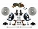 LEED Brakes Power Front Disc Brake Conversion Kit with 8-Inch Brake Booster, Side Mount Valve, 2-Inch Drop Spindles and MaxGrip XDS Rotors; Zinc Plated Calipers (67-69 Camaro w/ 4-Wheel Disc Brakes)