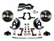 LEED Brakes Power Front Disc Brake Conversion Kit with 7-Inch Chrome Brake Booster, Flat Top Chrome Master Cylinder, Side Mount Valve and Vented Rotors; Zinc Plated Calipers (67-69 Camaro w/ Front Disc & Rear Drum Brakes)