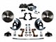 LEED Brakes Power Front Disc Brake Conversion Kit with 8-Inch Chrome Brake Booster, Chrome Top Master Cylinder, Adjustable Valve and Vented Rotors; Zinc Plated Calipers (67-69 Camaro)