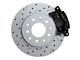 LEED Brakes Rear Disc Brake Conversion Kit with MaxGrip XDS Rotors; Black Calipers (68-69 Camaro)