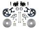 LEED Brakes Rear Disc Brake Conversion Kit with MaxGrip XDS Rotors; Zinc Plated Calipers (1967 Camaro w/ Non-Staggered Shocks)