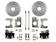 LEED Brakes Rear Disc Brake Conversion Kit with MaxGrip XDS Rotors; Zinc Plated Calipers (82-92 Camaro)